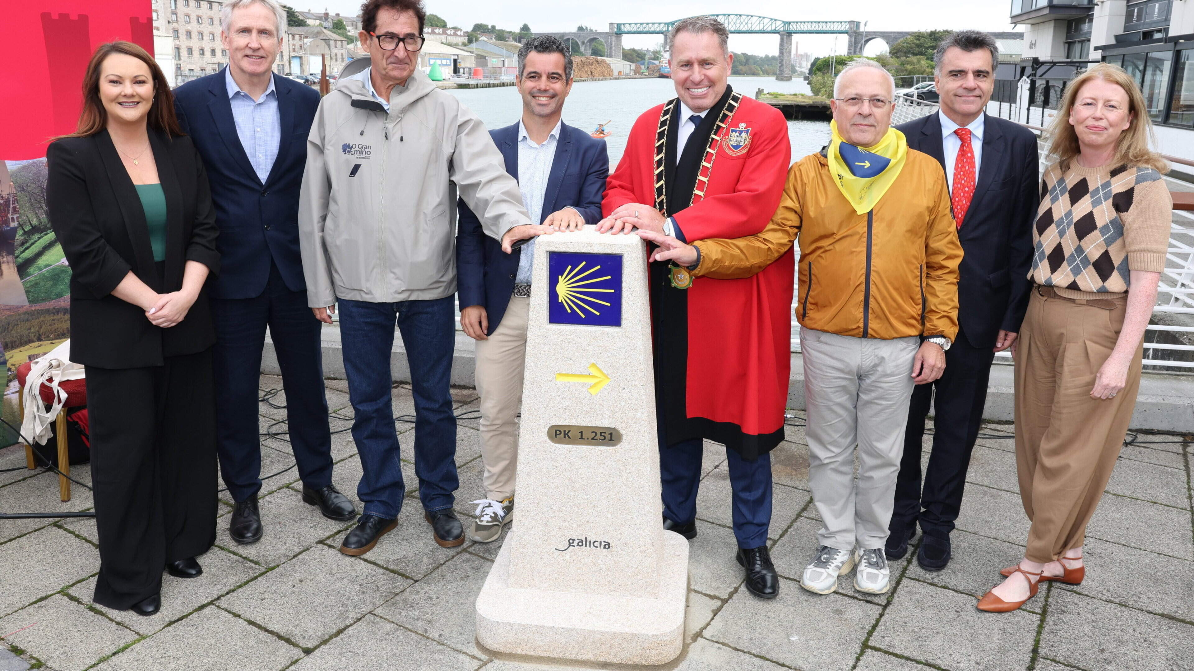 Historic Drogheda-Galicia Camino link celebrated with new Spanish waymarker